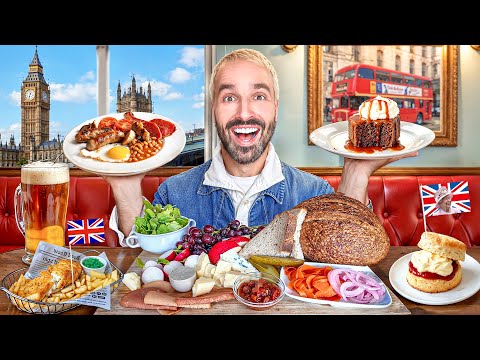 Je mange des RECETTES TRADITIONNELLES ANGLAISES pendant 24h (scone, sticky toffee pudding)