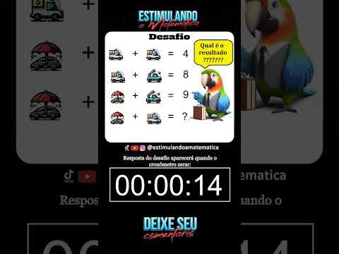 🔴 Desafio Matemático 1min para resolver - Resposta no final do vídeo