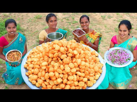 PANI PURI RECIPE | Pani Puri ,Masala ,Rasam & Chutney | India's Famous StreetFood | VIillage Babys