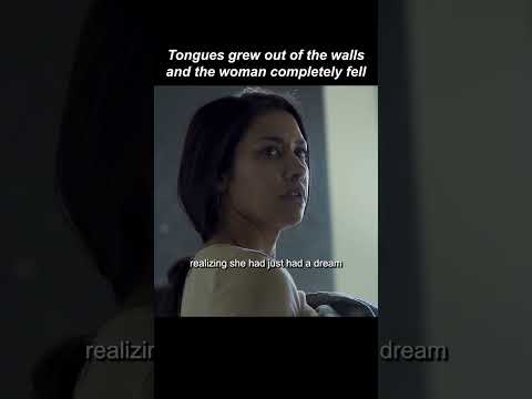 Tongues grew out of the walls, and the woman completely fell #film #movie #movieclips
