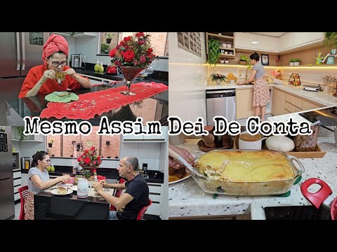 AQUI EM CASA ESTAMOS TODOS ADOENTADOS | EU FAZENDO COMIDA E ORGANIZANDO A COZINHA