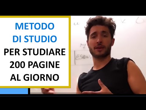 Metodo di Studio per studiare 200 pagine al giorno, e prendere un bel voto [Studiare Velocemente]