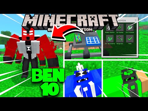 MELHOR ADDON/MOD DE BEN 10 PARA MINECRAFT PE 1.21! (MINECRAFT BEDROCK)