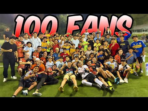 INVITÉ A 100 SEGUIDORES AL PARTIDO Y SE DESCONTROLÓ TODO!😱 Reto Foko #4 T3