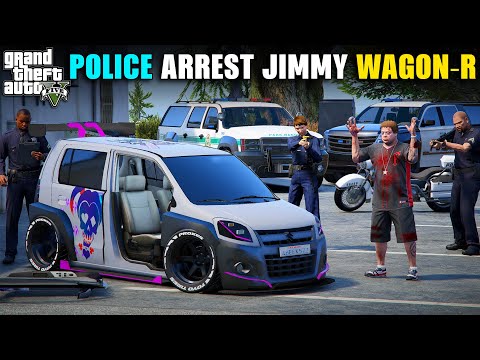 POLICE ARREST JIMMY WAGON-R | GTA V GAMEPLAY | GTA 5