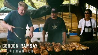 Gordon Cooks Up Different Meat Dishes | Gordon Ramsay: Uncharted