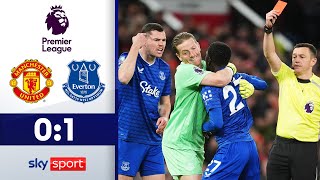 SO EINE ROTE KARTE HAST DU NOCH NIE GESEHEN! | Manchester United - FC Everton | Highlights EPL