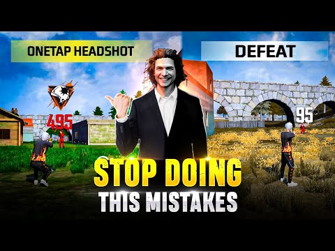 5 One Tap Mistakes In Free Fire 2024 ! (YOU MUST AVOID) | One Tap Headshot Trick | Free Fire