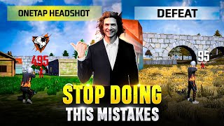 5 One Tap Mistakes In Free Fire 2024 ! (YOU MUST AVOID) | One Tap Headshot Trick | Free Fire