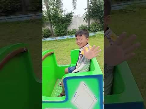 Chikku apne bhai ko toy train me ghumaya 🥺#shortvideo
