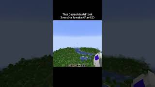 This caseoh build took 3 months to make.. part 2 #minecraft