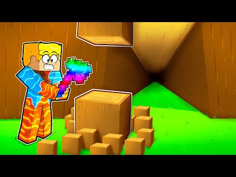 Entrei no Servidor de QUEBRAR MADEIRA no Minecraft