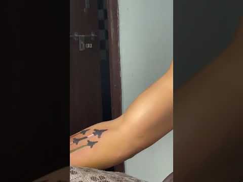 गुरुजी का ये Army और Airforce वाला Tattoo (टैटू) कैसा लगा।#Armytattoovideo #shorts #viral #video