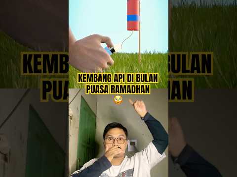 Kembang api di bulan ramadhan😳 #fireworks #4thofjuly #balloon #thebaldheadnthedreadpodcast