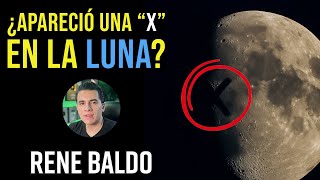 ¿Apareció una “X” en la Luna?