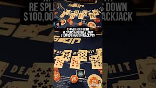 Xposed $100,0000 Re Splits His 9's & Doubles Down His Biggest Hand Yet Playing High Limit Blackjack!