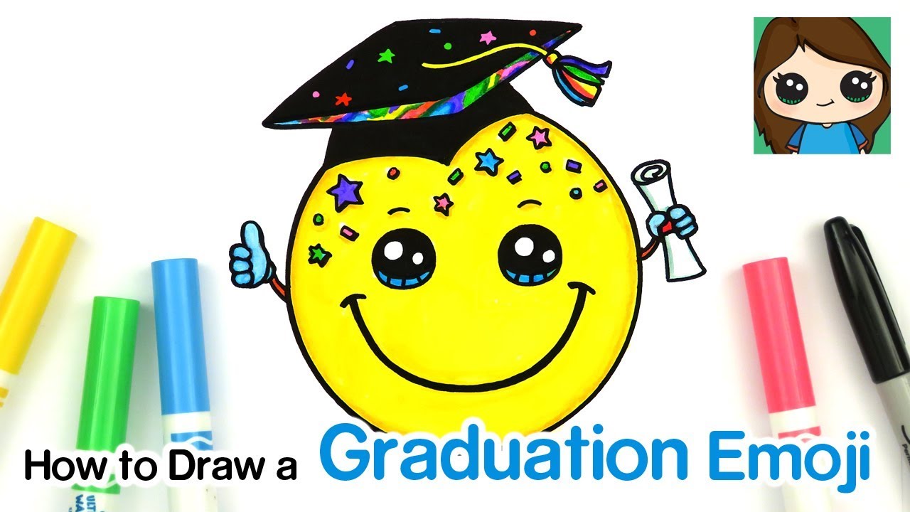 How to Draw a Graduation Emoji