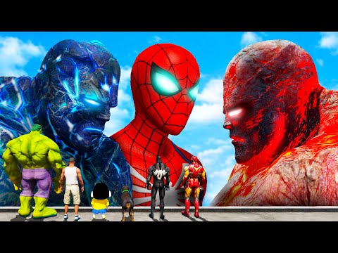 GTA 5 | GTA5 BUT WHATEVER SPIDERMAN GOD VS LAVA GOD VS ICE GOD SHINCHAN DRAWS COMES TO REAL LIFE
