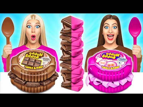 Desafío Comida de Chicle vs de Chocolate | Guerra de Cocina Divertida por Multi DO Food Challenge