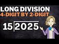 Long Division of 4-Digit by 2-Digit Numbers