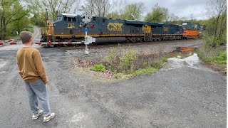 TRAIN TRACKERS # 41 - CSX FREIGHT  & AMTRAK TRAINS