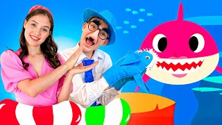 بيبي شارك النسخة الجديدة من أليكس وناستيا - قناة فيديوهات الأطفال | Baby shark 10 arab