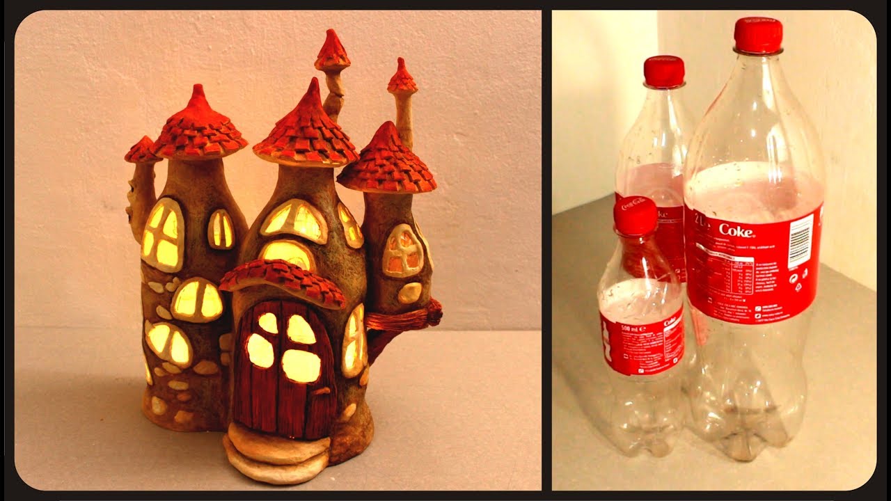DIY Fairy House Lamp Using Coke Plastic Bottles - Creative Mom