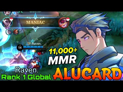 MANIAC Alucard 11,000+ Hero Powers -  Top 1 Global Alucard by Raven. - Mobile Legends