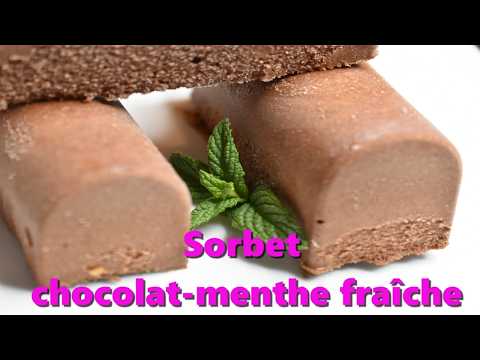 SORBET chocolat et menthe fraîche 🍫🌿 - Vous allez adorer cette recette Rafraîchissante !