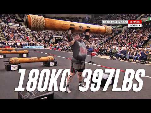 Brutal Log Lift Ladder Can't Be Finished! | Britain's Strongest Man 2018