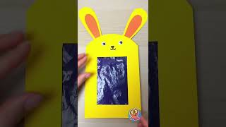 ¡Aventuras mágicas de pintura con un conejito! ✨🐰🎨 #diykids #imaginativeplay