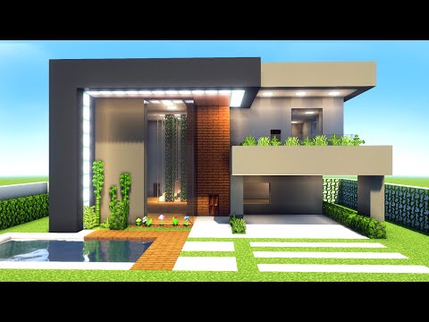 Minecraft Tutorial - Como fazer uma Casa Moderna Manyacraft