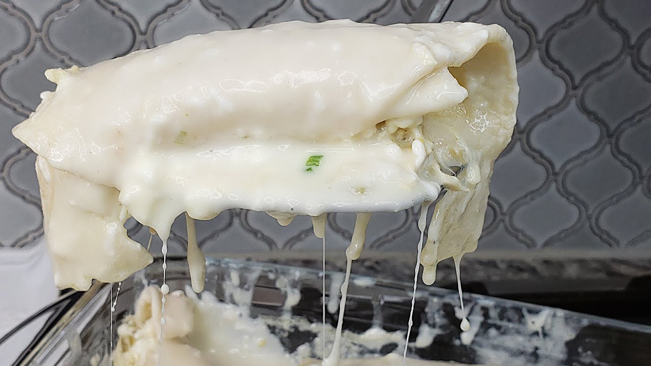 Chicken Enchiladas With White Cream Sauce