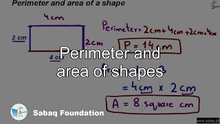 Perimeter and area of shapes