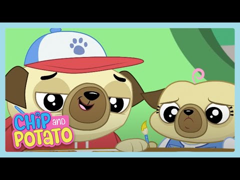 Pintar con chip | Chip and Potato | Wildbrain Niños