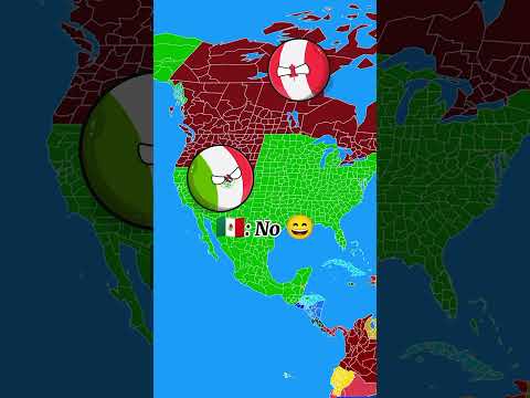 Mexico 🇲🇽 vs USA 🇺🇸 vs Canada 🇨🇦 Pt2 #countryballs #geography #viralshorts