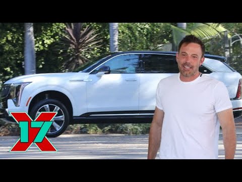 Ben Affleck Takes Son Samuel for a Spin In His Sleek New $130K Cadillac Electric SUV