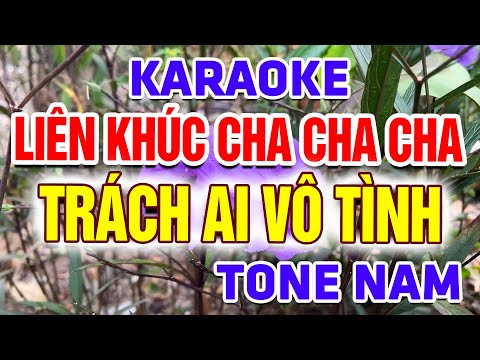 Karaoke Liên Khúc Cha Cha Cha Tone Nam Cực Hay | Vó Ngựa Trên Đồi Cỏ Non | Nhạc Sống Tú Anh