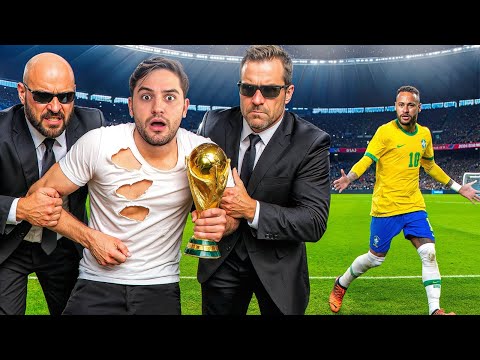 Entreguei pro Neymar a Taça da Copa do Mundo