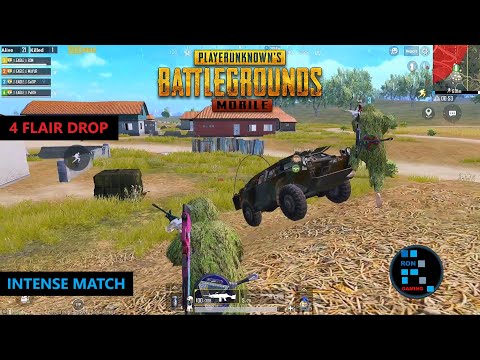 PUBG MOBILE | AMAZING 4 FLAIR DROP LOOT WITH BRDM FUN CHICKEN DINNER (OLD RECORDING)