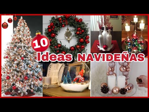 DIY | 10 ADORNOS NAVIDEÑOS CASEROS | DECORACION NAVIDEÑA HECHA A MANO | NatyGloss