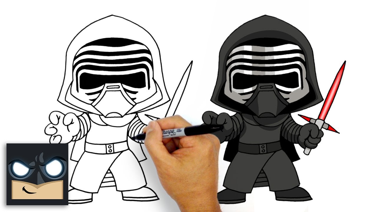 #2 How to Draw Star Wars - Kylo Ren