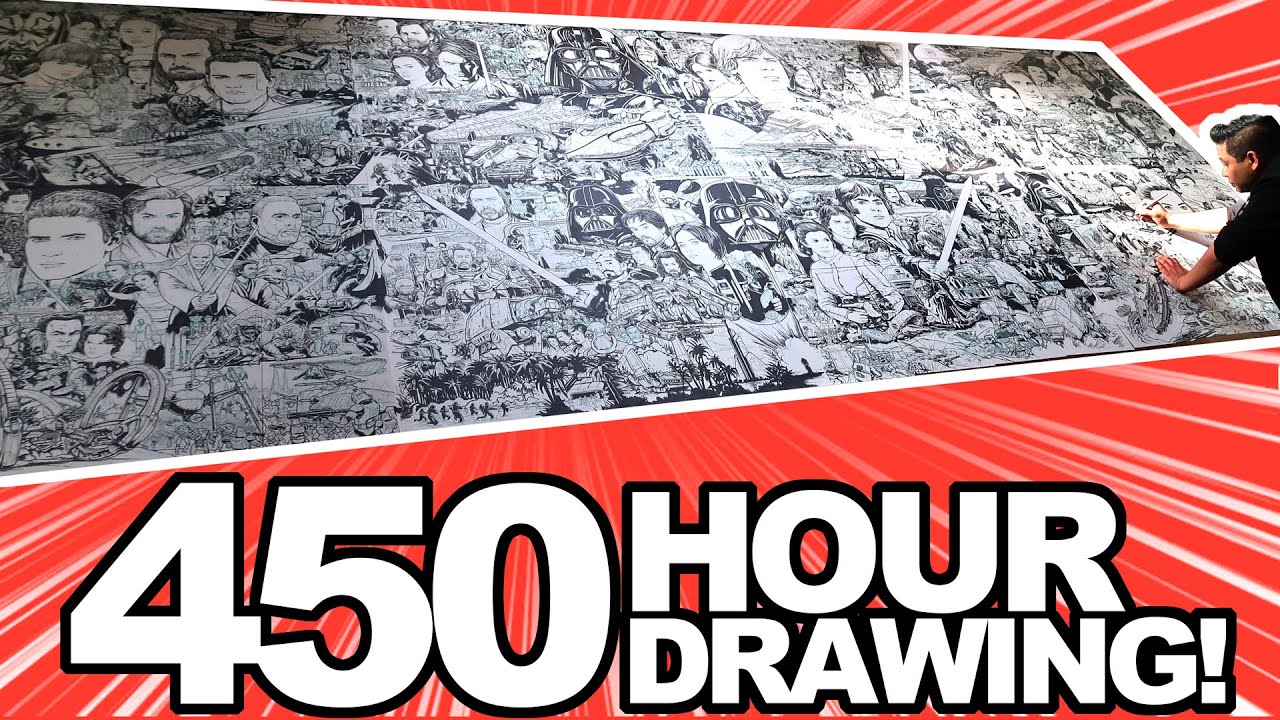 I quit my job to draw star wars for 450 hours! (for real)