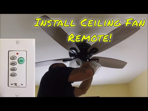 Install Ceiling Fan Remote Control, How To Install Ceiling Fan With Remote