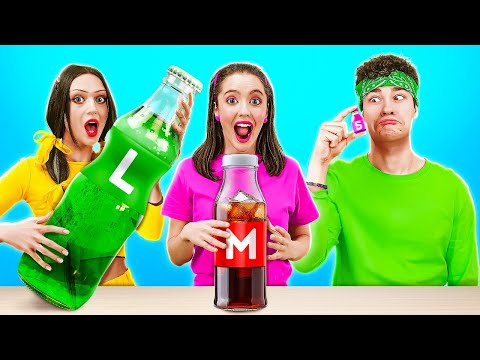 ¡DESAFÍO DE PLATO GRANDE VS MEDIANO VS PEQUEÑO! ¿QUIÉN OBTIENE LA MEJOR COMIDA? ¡POR 123 GO! FOOD