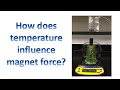 Magnetic Force and Temperature Effects