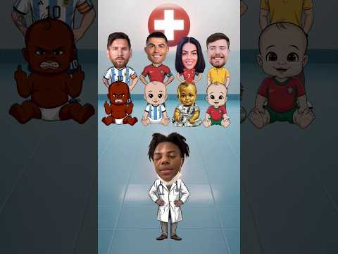 ¿De quién es el bebé feo? Ronaldo vs Messi vs Georgina vs Mr. Beast