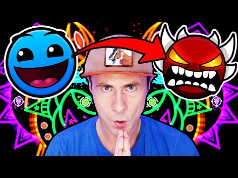 EASY to EXTREME DEMON CHALLENGE - Geometry Dash