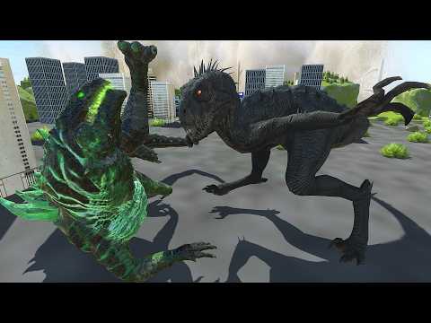 Pacific Rim: Gipsy Danger & Cherno Alpha VS. Zilla & Scorpios rex - Animal Revolt Battle Simulator