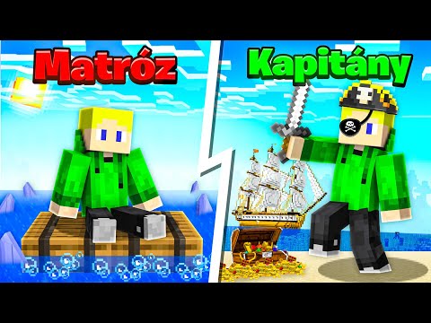 Minecraft, de KALÓZ KAPITÁNNYÁ FEJLŐDÜNK!!!